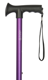 Purple Gel Grip Handle Adjustable Stick