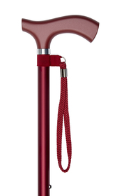 Red Crutch Handle Adjustable Stick