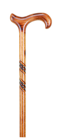 Spiral Pattern Derby Handle Stick