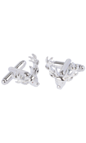 Stag Head Polished Cufflinks 