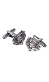 Traditional Thistle Matt Cufflinks