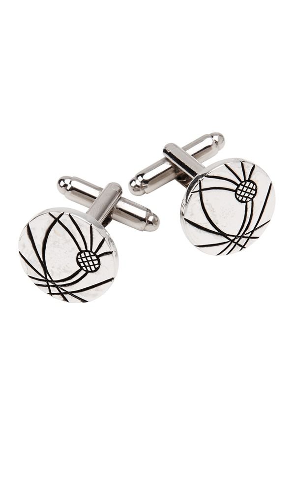 Etched Thistle Cufflinks