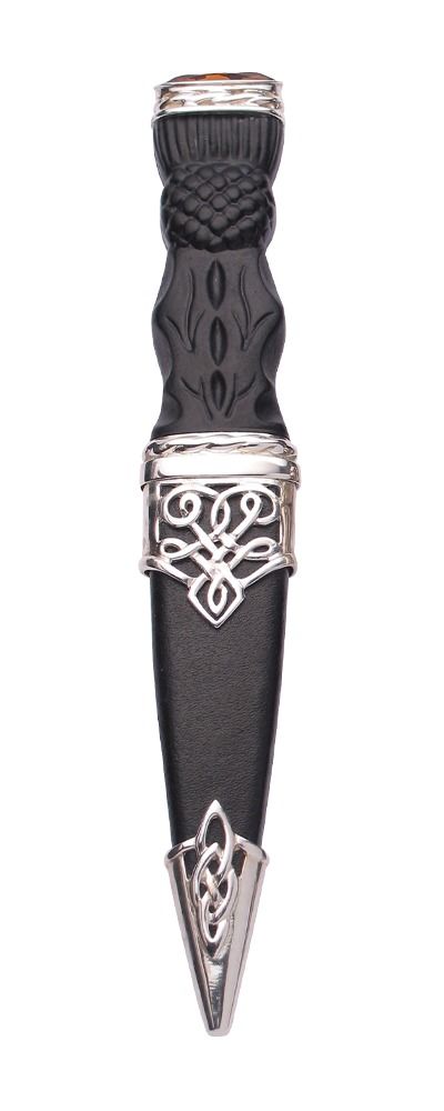 Morar Sterling Silver Sgian Dubh With Stone Top