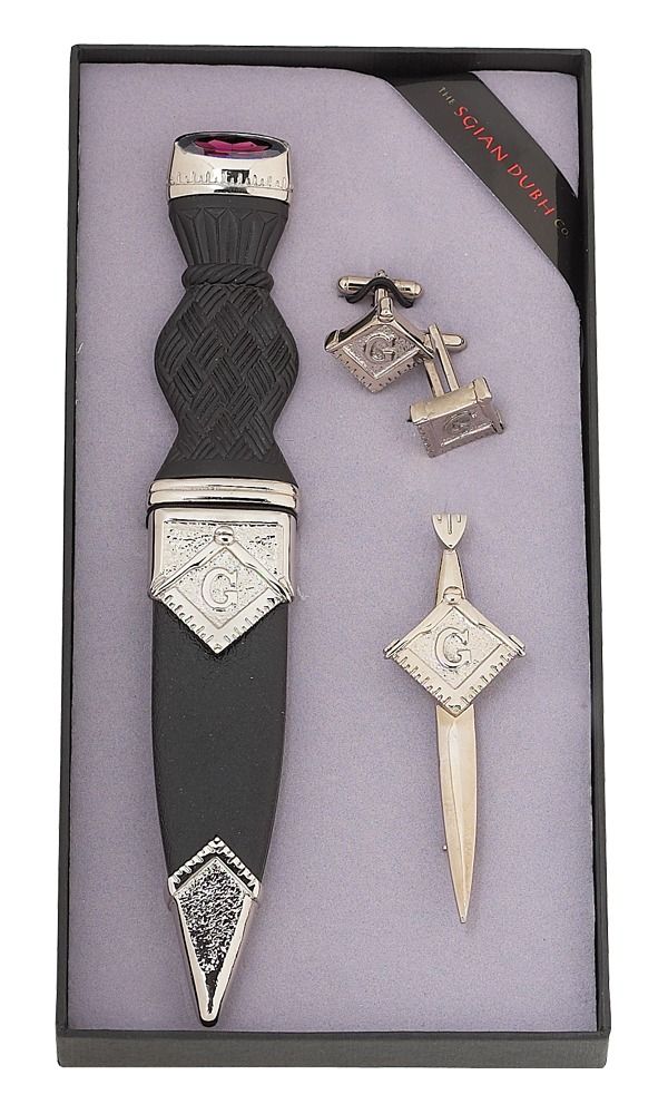 Masonic 3 Piece Gift Set With Stone Top