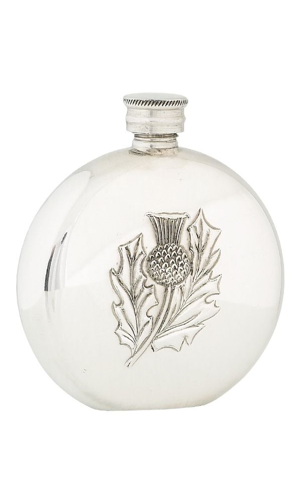 6oz Thistle Pewter Flask