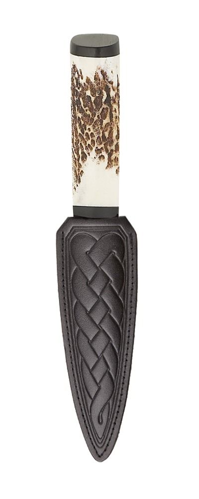 Scottish Staghorn Sgian Dubh With Blackwood