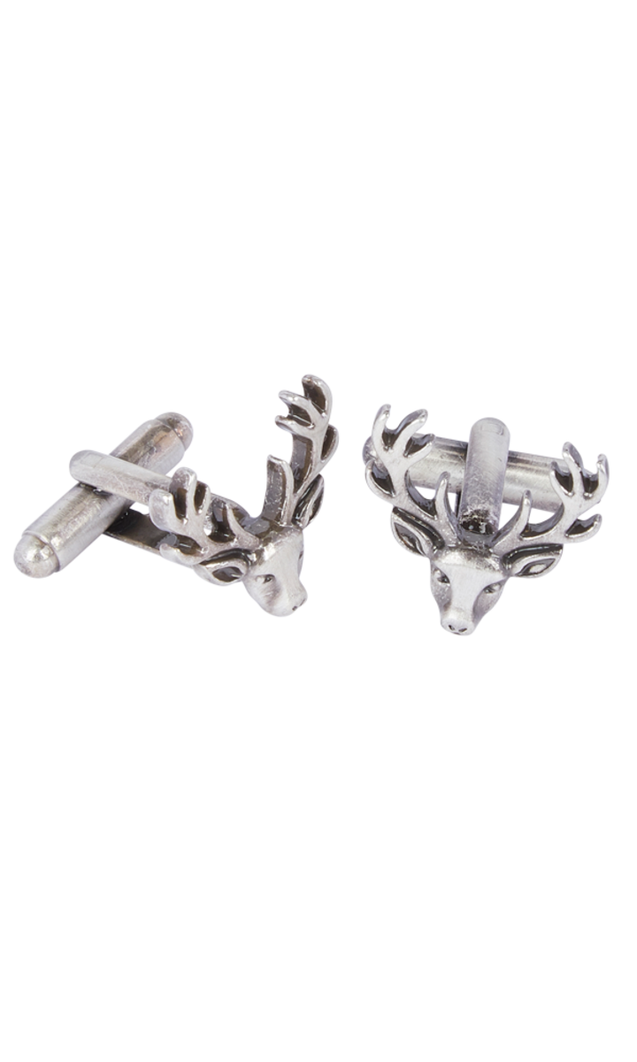 Stag Head Matt Cufflinks 